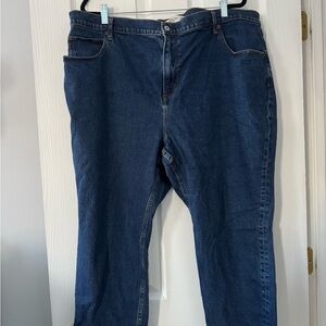 Abercrombie & Fitch Dark Blue Ankle Straight Ultra High Rise Curve Love Jeans 22